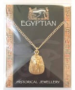 Westair - Egyptian Historical Jewellery - Tutankhamun Mask Pendant - Gilt - £4.95 GBP