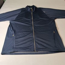 Adidas Climalite Men's Blue Full Zip Pockets Long Sleeve Shirt Size Large L image 7