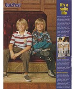 Dylan Sprouse Cole Sprouse teen magazine pinup clipping Suite Life red c... - $1.50