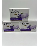 (3) Dove Beauty Bar Soap Relaxing Lavender Oil &amp; Chamomile Moisturizer 3... - $169.11 MXN