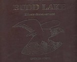 Budd Lake Diner Restaurant Menu Route 46 Budd Lake Illinois 1995 - £21.80 GBP