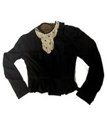 Antique Edwardian Black Top Woman Child Repaired or Pattern Small Costum... - $76.22