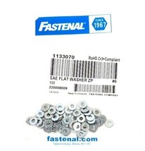 BAG OF 66 NEW FASTENAL SAE FLAT WASHERS ZP #6, 1133070 - £15.69 GBP