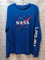 Men&#39;s NASA long sleeve t-shirt M Medium blue Fifth Sun - £8.54 GBP