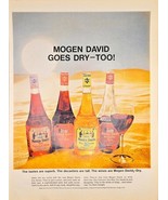 MOGEN DAVID -  Goes Dry - Too! Wine - Decanters - Superb -1966 Vintage P... - €10,43 EUR