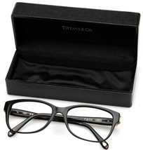 Tiffany & Co Tf 2084 8001 Black Eyeglasses Frame 53-17-140mm B39 Italy - $122.49