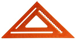 Johnson Level &amp; Tool RAS-170B-ORA Structo-Cast Rafter Square, 12&quot;, Red, ... - £15.77 GBP