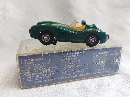 VINTAGE LOUIS MARX #114 GREEN FERRARI GT-250 1:32 SLOT CAR RACER 1960'S UNTESTED - $99.95