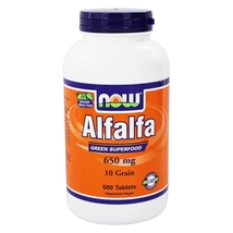 NOW Foods Alfalfa 10 Grain 650 mg., 500 Tablets - $19.19