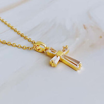 My Dear Crystal Cross Necklace - £13.75 GBP
