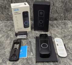 New/Open Blink Video Doorbell , Two-way audio - Wired/ Wire-free Black - $465.04 MXN