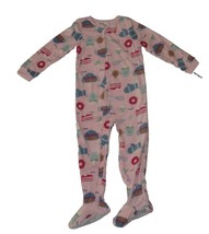 Carters Fleece Footed Pajama Blanket Sleeper Size 7 8 10 Hot Cocoa Baking - $524.64 MXN+