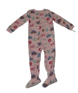 Carters Fleece Footed Pajama Blanket Sleeper Size 7 8 10 Hot Cocoa Baking - $524.64 MXN+