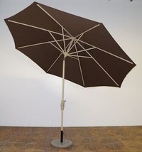 Shade Trends UM11-MA-110 11 x 8 ft. Premium Market Umbrella - Maple Frame- Kona  - £298.98 GBP