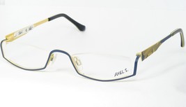 Axel S. Ax 104 52 Matt Blue /CREAM Yellow Unique Eyeglasses Glasses 49-20-138mm - £59.14 GBP