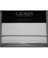 Ralph Lauren Spencer Sage Border Stripes Sateen Full/Queen Duvet Cover N... - $150.43 CAD