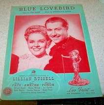 Vintage Sheet Music - BLUE LOVEBIRD - 1940 - GUC (Lillian Russell / Don Ameche) - £5.58 GBP