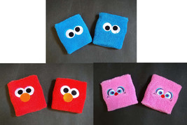 New Sesame Street Sports Towel Wrist Band Set - Elmo, Cookie Monster, Miss Piggy - £6.79 GBP