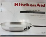 BRAND NEW KitchenAid 5-Ply Clad Stainless Steel Induction Frying Pan 12.... - £66.16 GBP