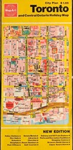MapArt Toronto and Central Ontario Holiday Map, 1991 Edition - £14.60 GBP