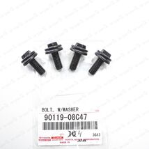 New Genuine OEM Toyota Roof Rack Bracket Bolt W/Washer 90119-08C47 SET OF 4 - $18.14