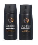 Axe Dark Temptation Deodorant Mens Body Spray 2 Packs - $12.19