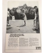 Print Ad Vtg 1967 Advertising ITT Ovens Lady Golfer - £7.49 GBP