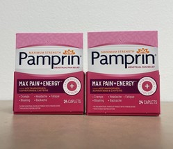 Pamprin Menstrual Pain Relief Caplets with Maximum Strength 24 Ct - 2 Pk - £17.91 GBP