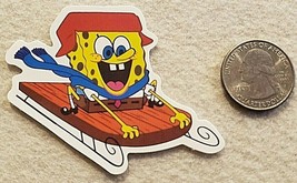 Sledding Sponge Sticker Decal Awesome Winter Theme Cartoon Character Sticker - £1.73 GBP