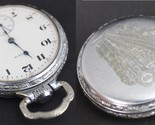 Antique Pocket Watch Elgin &quot;DEFIANCE&quot; case 16s 15j 1918 railroad engravi... - $189.99
