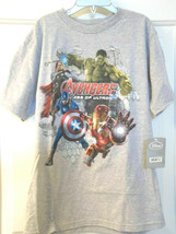 Marvel Avengers Thor, Captain America, Hulk, Iron Man Boys T-Shirt 5/6 7/8 - £11.93 GBP