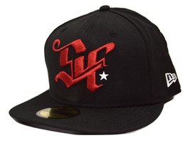 Sneaker Friends Black New Era 59FIFTY Flat Bill Fitted Hat 7 5/8 - $27.95