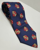 JHM Sport Golf Novelty Mens Neck Tie 100% Silk USA Italy Green Red Gold ... - £11.40 GBP