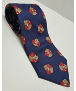 JHM Sport Golf Novelty Mens Neck Tie 100% Silk USA Italy Green Red Gold ... - £11.40 GBP