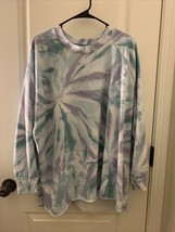 Secret Treasures Women&#39;s Casual Pajama Shirt TopTie Dye Sweatshirt Size XL - £28.15 GBP
