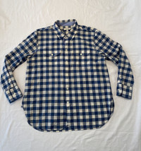 Madewell Long Sleeve Plaid Button Up Shirt Blue White Womens Medium Pock... - $15.48