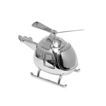 Joe Davies Deluxe Silver Plated Helicopter Money Box  - £29.30 GBP