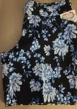 Pioneer Woman ~ Size 3XL ~ Rayon Blend ~ Blue Indigo ~ Floral ~ Pull On ... - £20.68 GBP