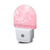 Pink Glitter Night Light,Night Lights Plug Into Wall Decor For Stairway/Hallway/ - £17.97 GBP