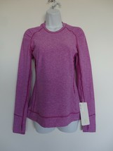 Nwt Lululemon HULT/ULVI Violet 4 Way Stretch Think Fast Pullover Ls Top 6 Hot - £77.24 GBP