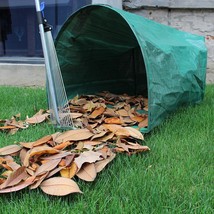 2-Pack Large Yard Dustpan-Type Garden Bag for Collecting Leaves - Reuseable Heav - £35.72 GBP
