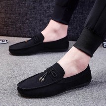 Men Casual Shoes Fashion Male Shoes Suede Soft Men Loafers Leisure Moccasins Sli - £30.91 GBP