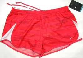 Nike Women&#39;s PINK/WHITE Running Shorts Sz L. - £21.08 GBP