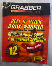 Ships N 24 HOURS-Grabber Peel N&#39; Stick Body Warmer (Pack Of 12 Warmers)Brand New - £14.90 GBP