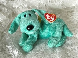 2000-01 TY Retired Beanie Dog &quot;Diddley&quot; - 8&quot; - With Tag Errors! - $28.04