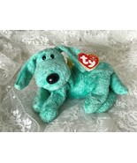 2000-01 TY Retired Beanie Dog &quot;Diddley&quot; - 8&quot; - With Tag Errors! - £22.04 GBP