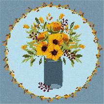 Vase Bottle Wreath Pumpkin Needlepoint Canvas - £66.23 GBP+