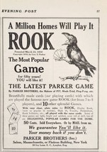 1910 Print Ad Most Popular Game of Rook from Parker Brothers Salem,MA &amp; New York - £10.38 GBP