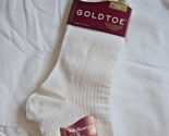 Gold Toe Women&#39;s Rib Quarter Socks Aruba 3 Pair White Shoe Size 6-9 New - $14.50