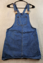 FOREVER 21 Overall Skirt Womens Small Blue Denim 100% Cotton Adjustable Straps - £9.35 GBP
